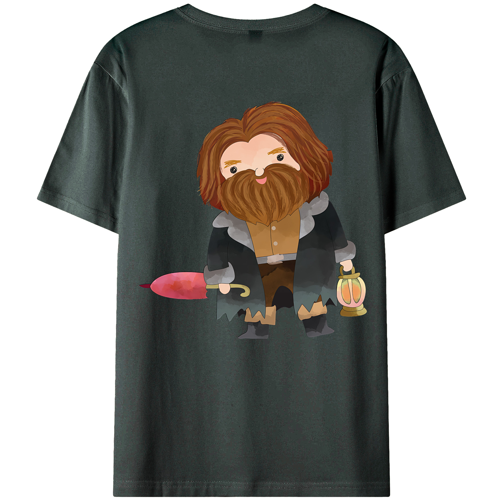 （画像用） Harry Potter ハリー・ポッターシリーズ 綿100％ メンズ半袖Tシャツ（バックプリント） 通気性